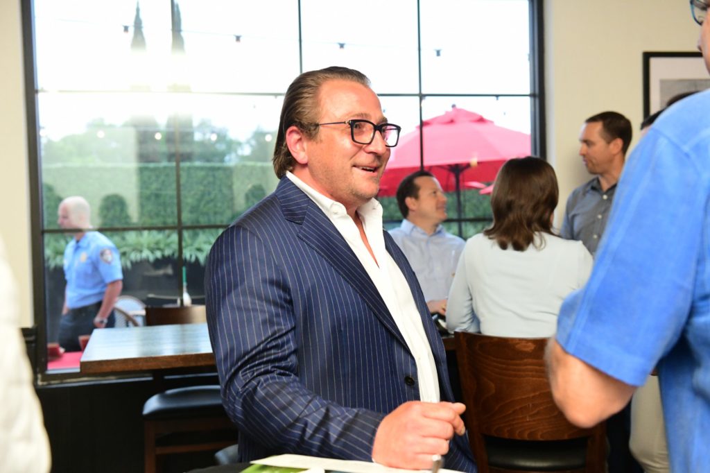 Benjamin Berg at the opening of B.B. Italia Kitchen & Bar. (Photo by Daniel Ortiz)