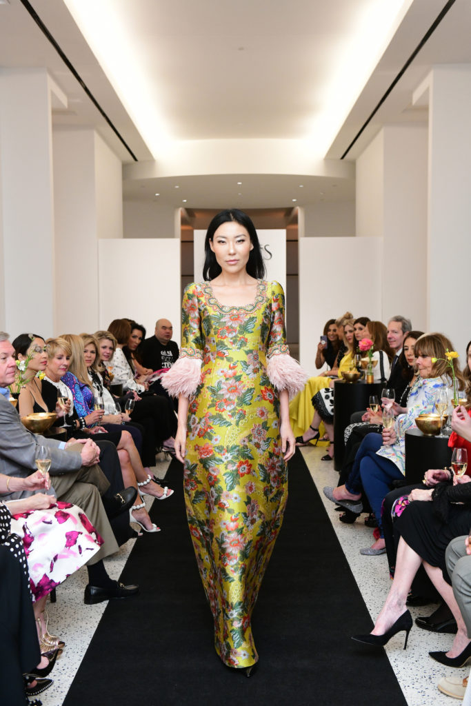 Andrew Gn fall collection on the catwalk at Tootsies. (Photo by Daniel Ortiz)