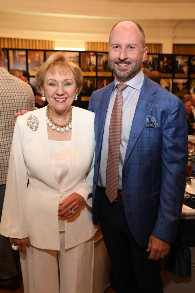 Marguerite Swartz, Tony Bradfield at the Men of Distinction luncheon. (Photo by Priscilla Dickson)