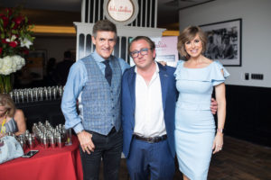 Nick Florescu, Benjamin Berg, Dominique Sachse at the opening of B.B. Italia Kitchen & Bar. (Photo by Daniel Ortiz)