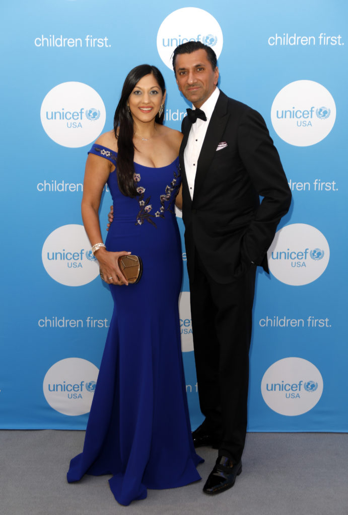 Dr. Sippi & Ajay Khurana  at the 6th Annual UNICEF Gala at The Post Oak Hotel.  (Photo by Bob Levey/Getty Images for UNICEF)