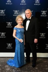 Margaret Alkek Williams, Jim Daniel at the Lone Star Flight Museum Gala at The Revaire. (Photo by Daniel Ortiz)