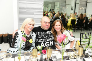 Valerie Fuller, Andrew Gn, Kimberly Van Belle at Tootsies’ intimate evening with the Paris-based designer. (Photo by Daniel Ortiz)