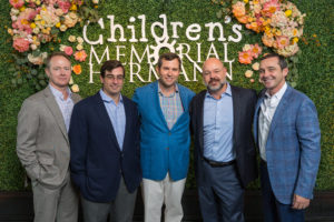 Billy McCartney, Wells McGee, Dr. George Gayle, Andy Hull, Matt Pomroy at the Children’s Memorial Hermann event at McGovern Centennial Gardens. (Photo by Daniel Ortiz)