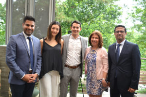 Faisal Momin, China & Roberto Contreras,  Anne Olson, Murad Ajani at the Buffalo Bayou Partnership dinner at The Dunlavy. (Photo by Trudi Smith)