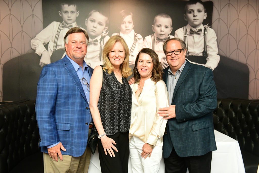 Wade & Karen Jones, Sharon & Clint Simpson at the opening of B.B. Italia Kitchen & Bar. (Photo by Daniel Ortiz)