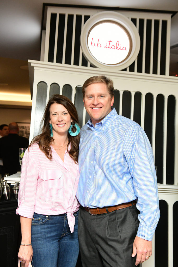 Natalie & John Warren at the opening of B.B. Italia Kitchen & Bar. (Photo by Daniel Ortiz)