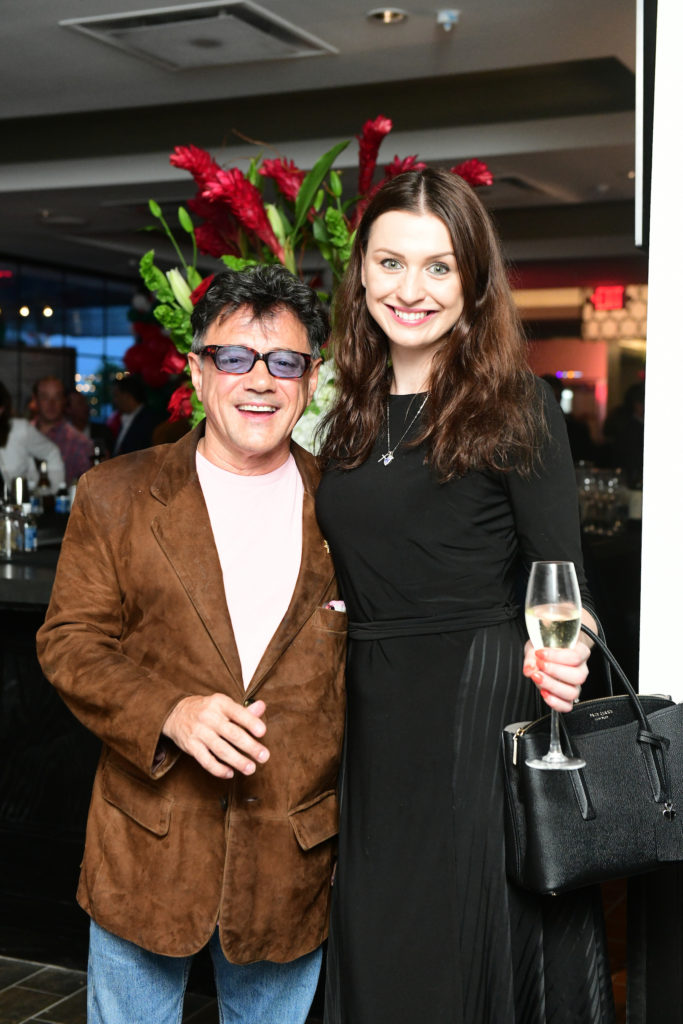 Manuel Ramos, Julia Kash at the opening of B.B. Italia Kitchen & Bar. (Photo by Daniel Ortiz)