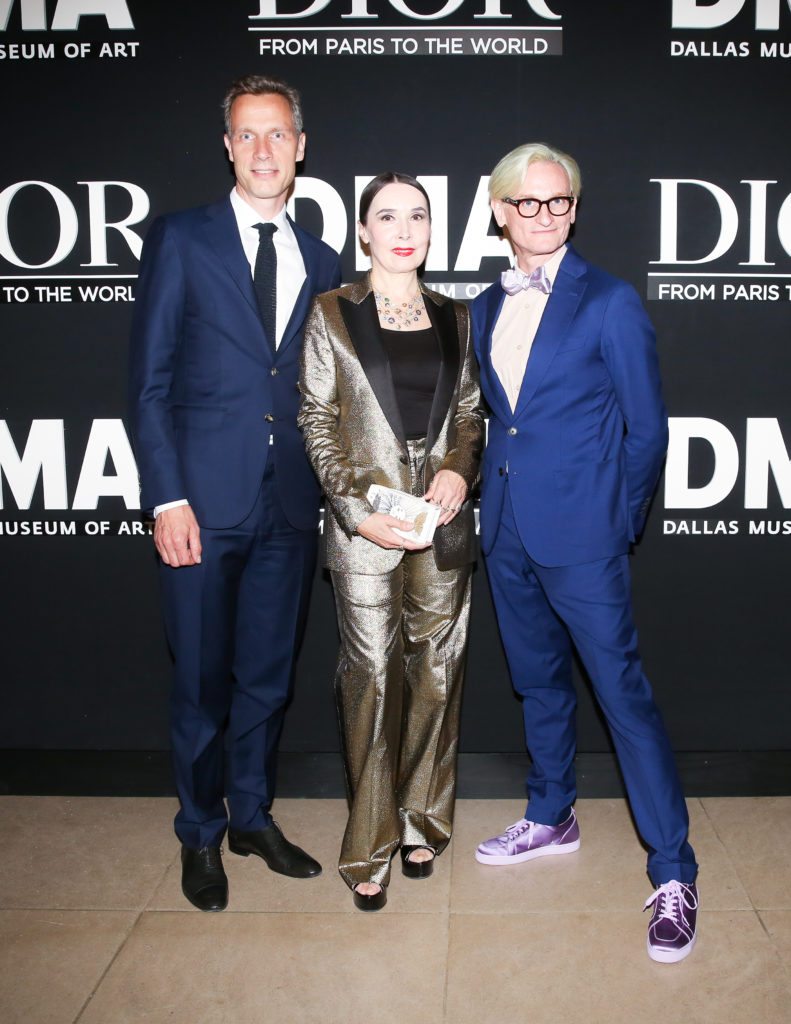 Geoffroy van Raemdonck, Florence Muller, Hamish Bowles (Photo by Marc Patrick/BFA)