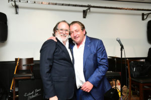 Isaac Preminger, Benjamin Berg at the opening of B.B. Italia Kitchen & Bar. (Photo by Daniel Ortiz)