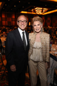 Robert Sakowitz, Joan Schnitzer at the Holocaust Museum Houston LBJ Moral Courage Award dinner.