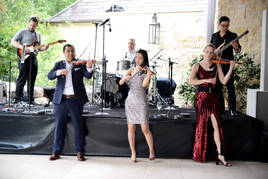 The DSQ Electronic Orchestra hit all the right notes at the Theorem Wine release party. (Photo by Al Torres Photography)