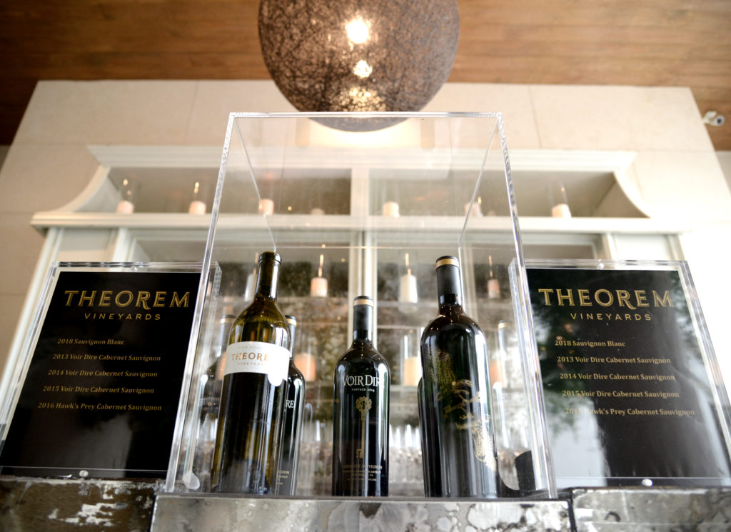 Theorem Wines on display at the Houston release party. (Photo by Al Torres Photography)