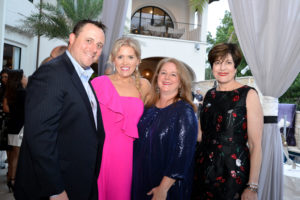 Terry & Amanda Boffone, Shelley Ludwick, Ellie Francisco at the Theorem Wine release party. (Photo by Al Torres Photography)