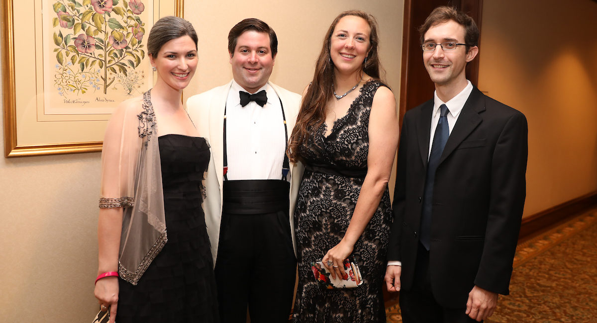 Alisa Magallón, Gabriel & Sara Loperena, Theo Chandler at the Da Camera Gala at The Houstonian. (Photo by Priscilla Dickson)