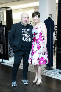 Andrew Gn, Ellie Francisco at Tootsies intimate dinner and fashion presentation. (Photo by Daniel Ortiz)