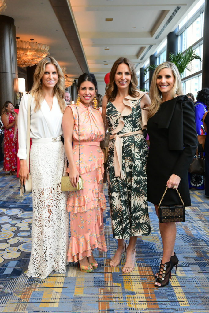 Blair Bentley, Maria Vilchez Lowrey, Brooke Bentley Gunst, Gina Bhatia  at the Latin Women's Initiative annual luncheon. (Photo by Daniel Ortiz)