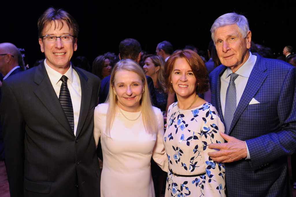 Blair & Faith Parker, Ann Manal, Tom Bullis at the 25th Annual "A Celebration of Reading" at the Hobby Center. 