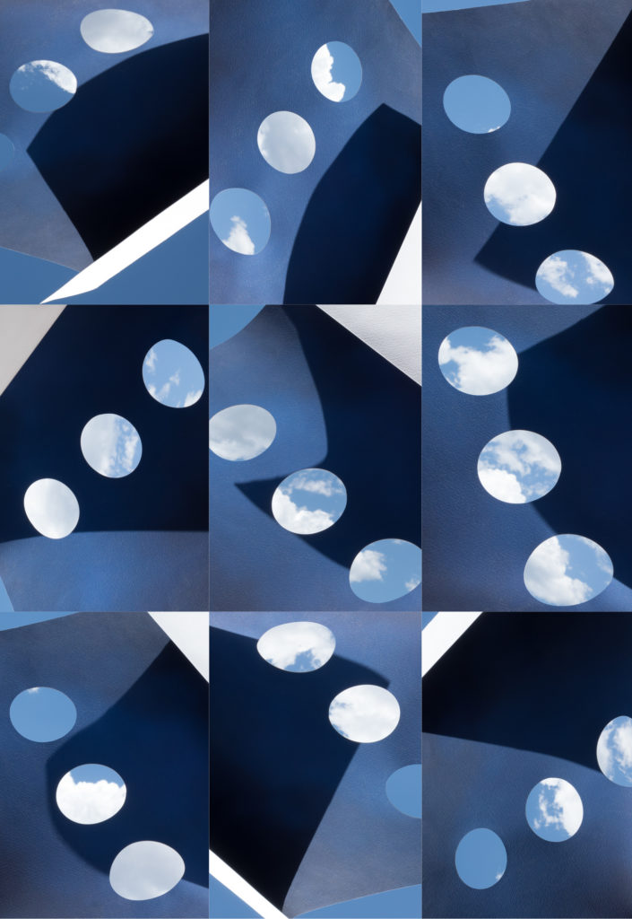 Brenda Biondo's "Modality No. 3," 2016, conjures the abstract energy of wind. The American Wind Energy Associate underwrote the booth for Foto Relevance to show works by Biondo and two other artists during its annual national conference. (Courtesy the artist and Foto Relevance) 