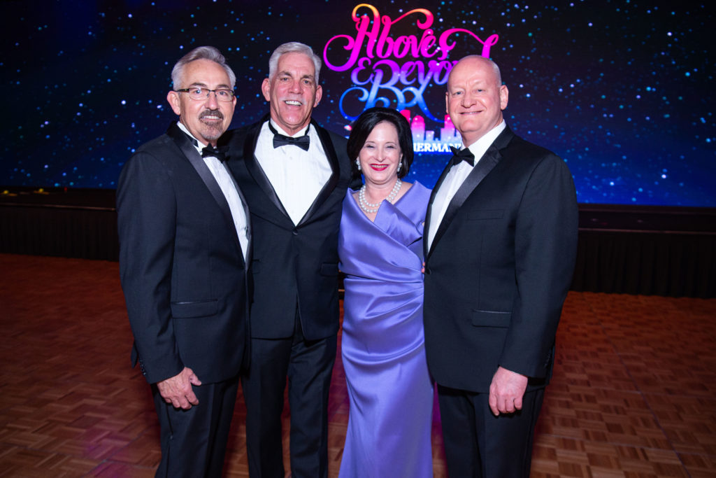 Dave Norman, Tom Flanagan, Anne Neeson, Craig Janies at the Memorial Hermann Circle of Life Gala at Hilton Americas Houston. (Photo by Michelle Watson)