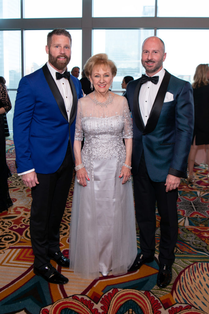 Kevin Black, Marguerite Swartz, Tony Bradfield at the Memorial Hermann Circle of Life Gala at the Hilton Americas Houston. (Photo by Michelle Watson)