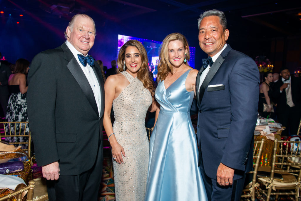 Paul & Kristina Somerville, Stephanie & Frank Tsuru at the Memorial Hermann Circle of Life Gala at the Hilton Americas Houston. (Photo by Michelle Watson)