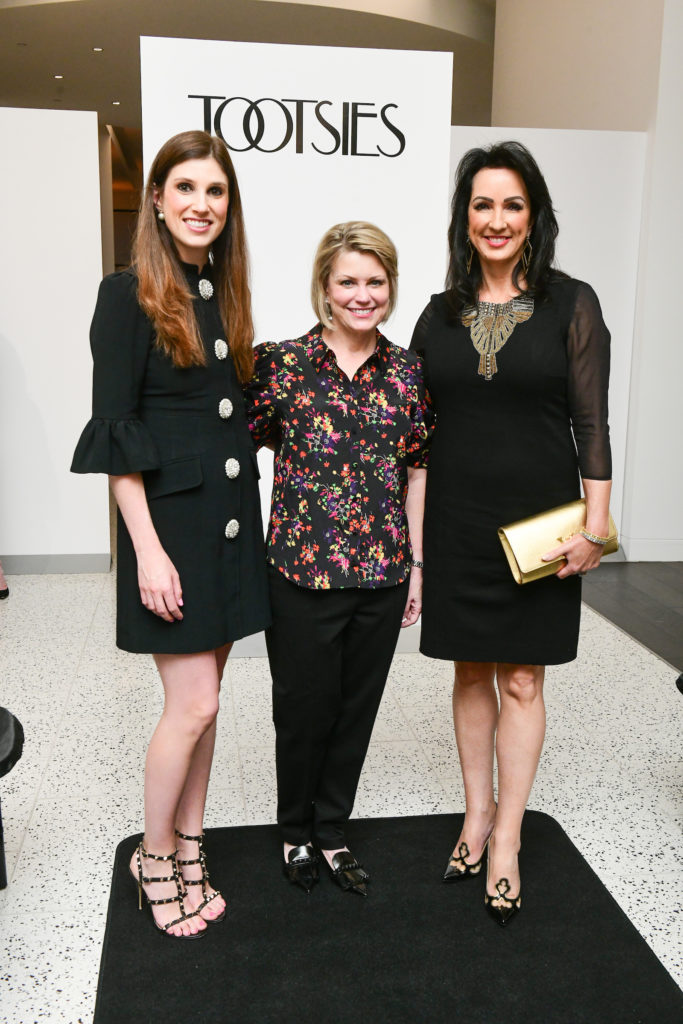 Camille Connelly, Kelley Lubanko, Alicia Smith at the Andrew Gn fashion presentation and dinner at Tootsies. (Photo by Daniel Ortiz)