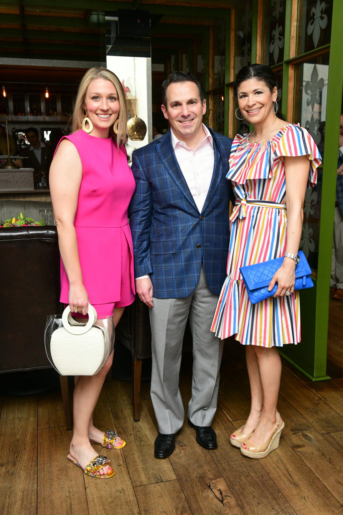 Christina Stith, Chris & Kristy Bradshaw during Houston Ballet's Raising the Barre fundraiser at Artisans Restaurant. (Photo by Daniel Ortiz)