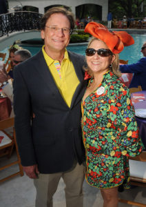 Debbie & Mark Gregg at the Hats, Hearts & Horseshoes Kentucky Derby Affair benefiting Bo’s Place. (Photo by Dave Rossman Photo)