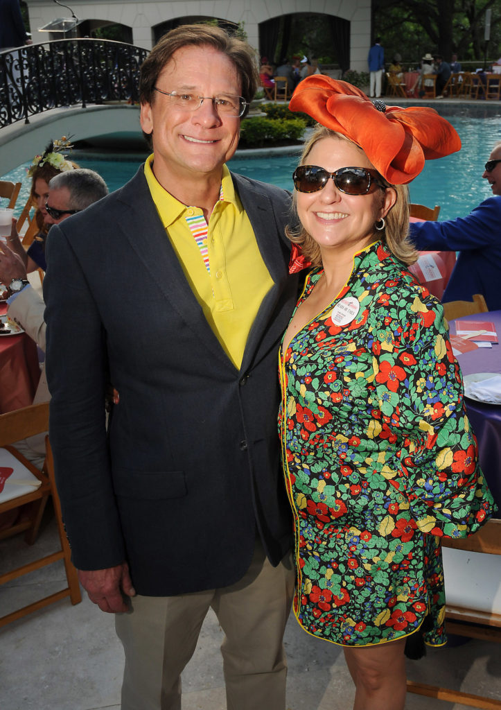Debbie & Mark Gregg at the Hats, Hearts & Horseshoes Kentucky Derby Affair benefiting Bo's Place. (Photo by Dave Rossman)
