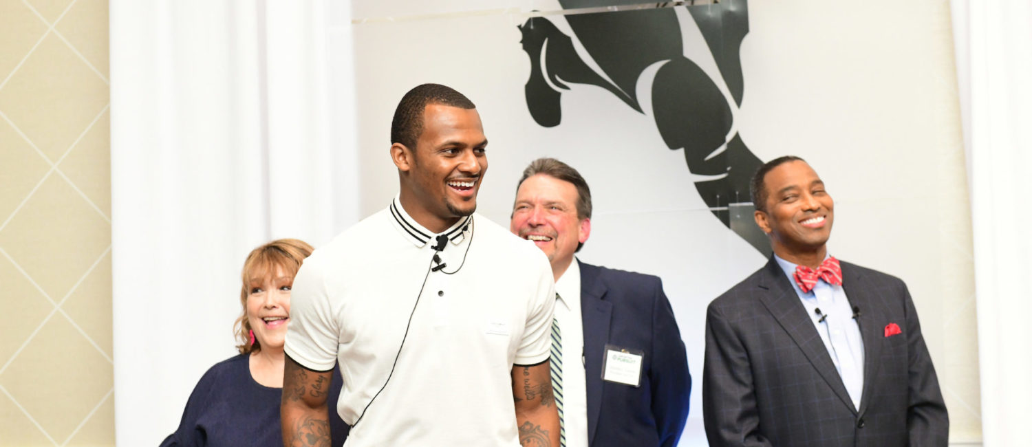 Deshaun Watson at the Center for Pursuit luncheon.photo by Daniel Ortiz (Photo by Daniel Ortiz)