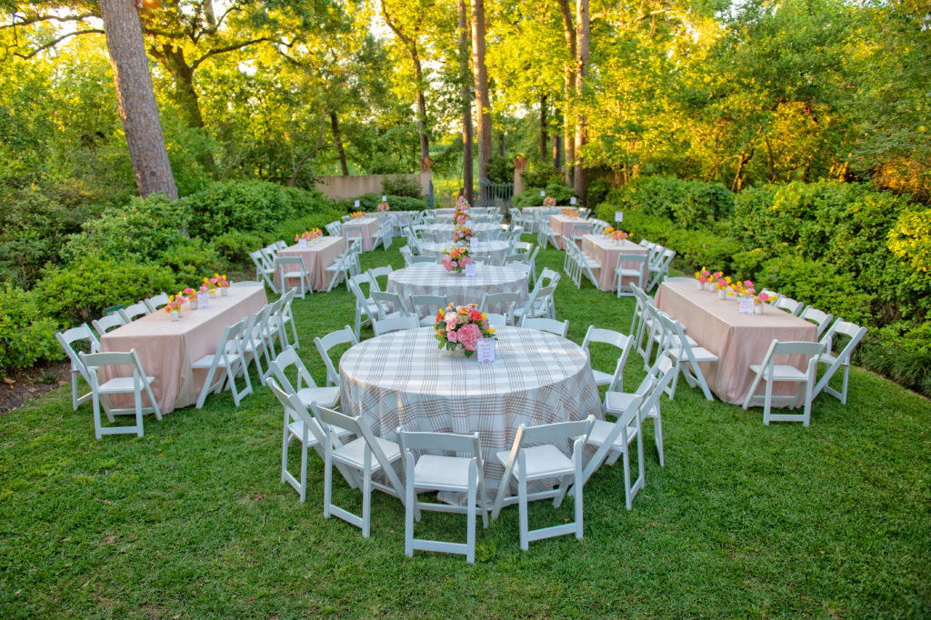 The garden decor for the Rienzi Spring Party created by Events in Bloom. (Photo by Wilson Parish)