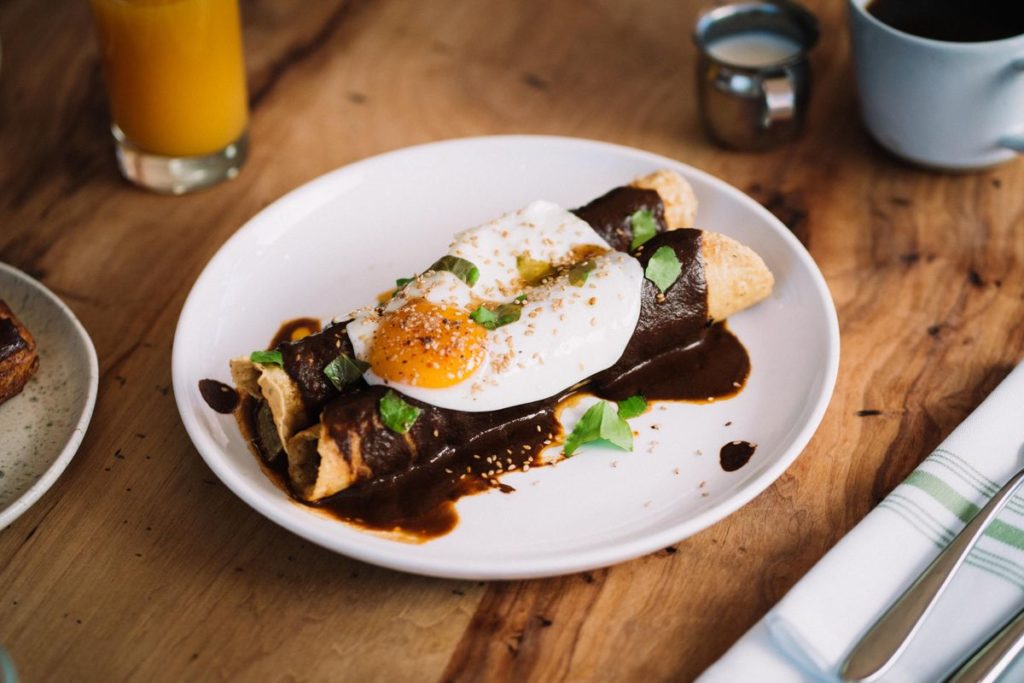 Suerte's duck mole makes quite an impression.