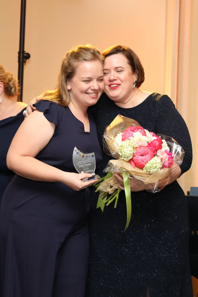 Ellie Parker, Laura Buss Sayavedra at the Da Camera Gala at The Houstonian. (Photo by Priscilla Dickson)