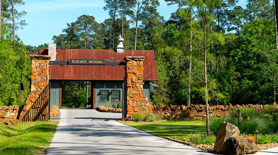 Go into Bluejack National and you're almost entering into another world.
