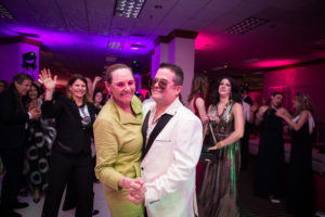 Ethel Shipton & Nate Cassie at Artpace’s The Happening: Diskoteka Nite. (Photo by Francisco Cortes)