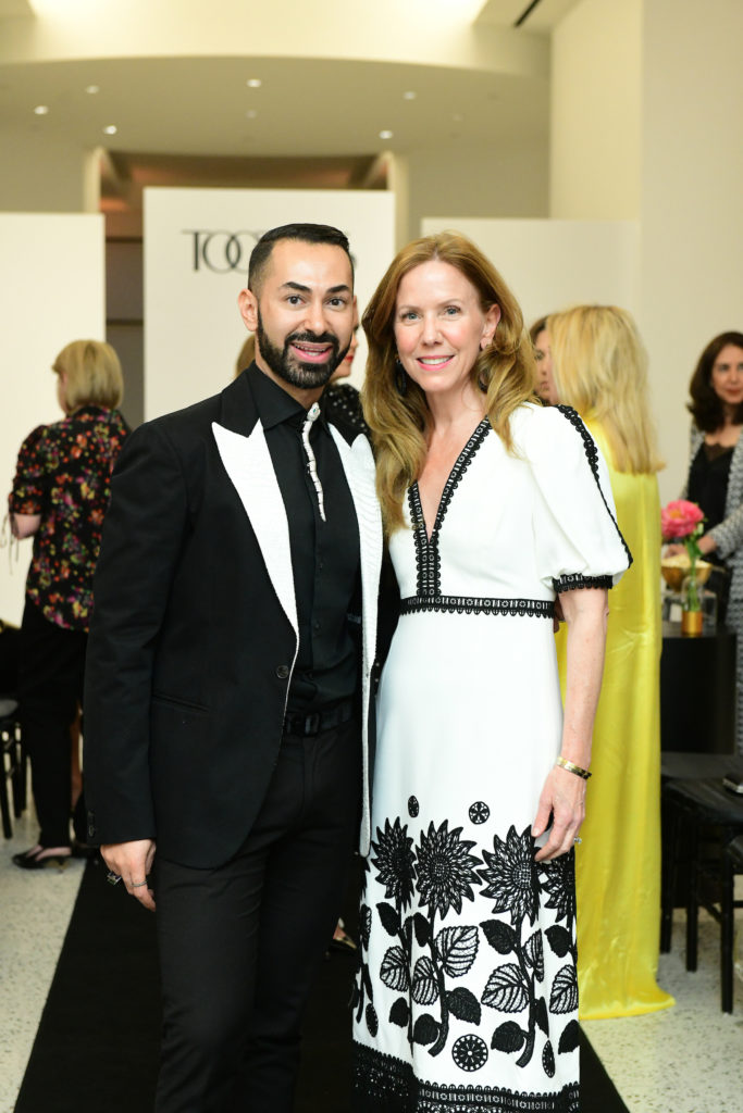 Fady Armanious, Kimberly Van Belle at the Andrew Gn fashion presentation and dinner at Tootsies. (Photo by Daniel Ortiz)