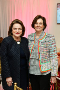 Fashion Show 2019 L-R Beth Wolf, Bobbie Nau (Photo by Daniel Ortiz)