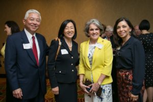 Michael & Susan Jhin, Twila Carter, Lara Jaramillo at the Center for Houston’s Future 2019 Future of Leadership luncheon. (Photo by Twee Vuong)