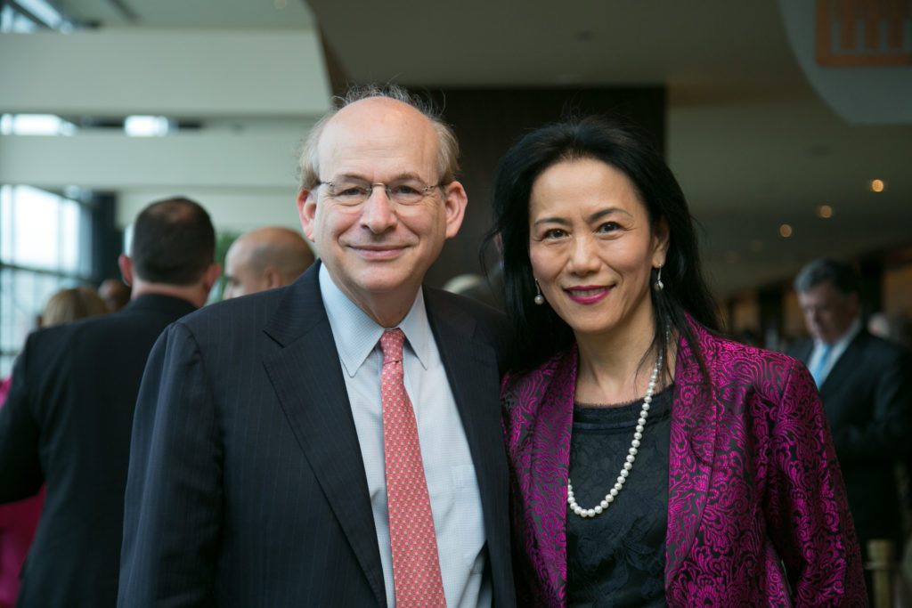 David Lebron & Y. Ping Sun at the Center for Houston's Future 2019 Future of Leadership luncheon. (Photo by Twee Vuong)