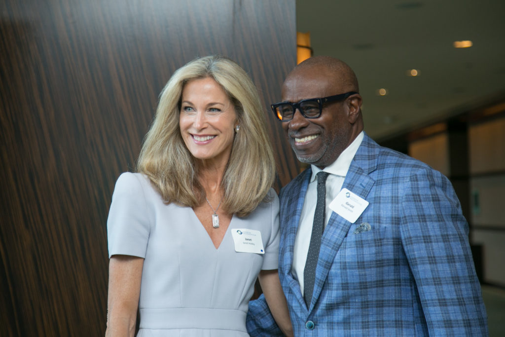 Janet Hobby, Gerald Smith at the Center for Houston's Future 2019 Future of Leadership luncheon. (Photo by Twee Vuong)
