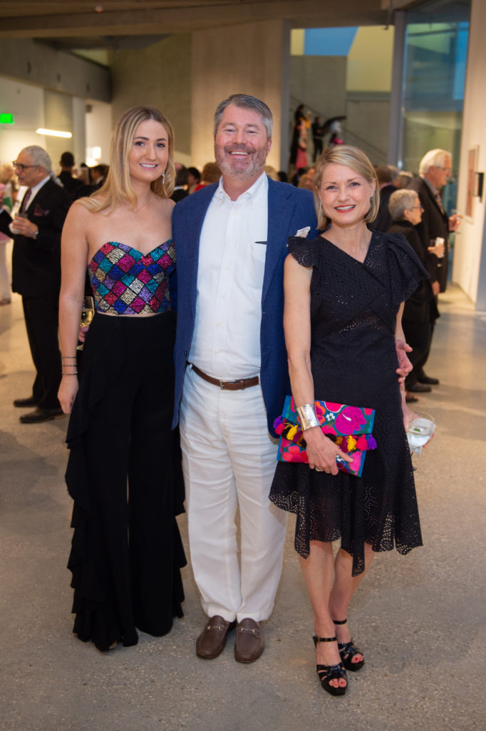 Gracie Wade, Patrick & Bridget Wade at the Glassell School of Art benefit. (Photo by Wilson Parish)