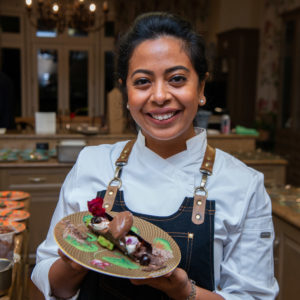 Chef Hani Lae of Poitin at the Recipe for Success Delicious Alchemy dinner. (Photo by Michelle Watson CatchLightgroup.com)