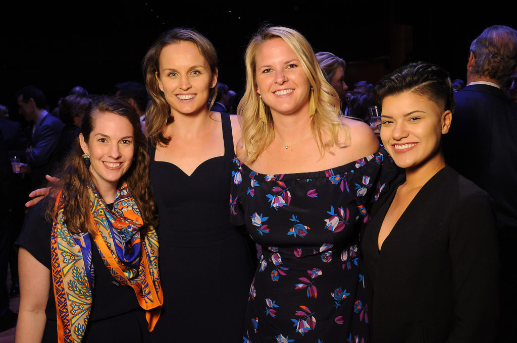 Hutton Higgins, Ellie LeBlond Sosa, Marshall Bush, Paige Krisman at the 25th Annual "A Celebration of Reading" at the Hobby Center. 