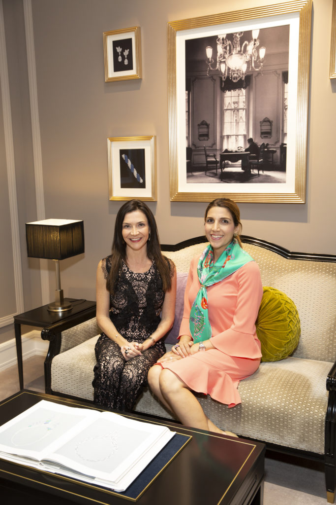 Maya Pomroy, Neekie Kashani at the Harry Winston celebration of the Winston Candy Collection.  (Photo by Jenny Antill Clifton)