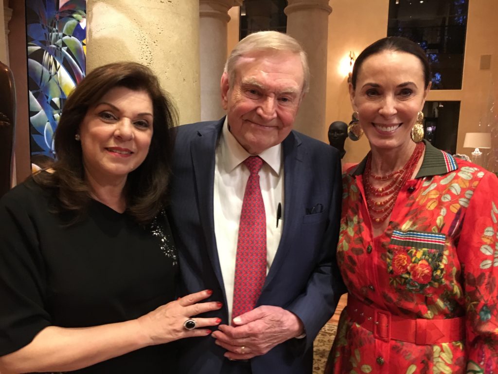 Laura & Dave Ward, Sue Smith at Dave Ward's book signing in the Smith home.  (Courtesy photo)