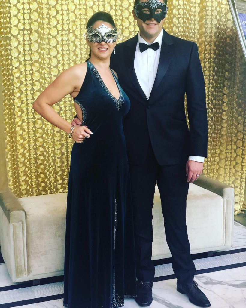 Danielle & Ryan Urech at the Alley Theatre Ball. (Photo by Dave Rossman)