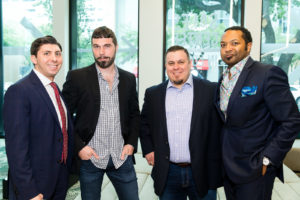 Jason Guillory, Jeff Pate, Eddie Fields, Steven Wines at Construction Concepts BLDiT charity event benefiting Camp for All. (Photo by Hung Truong)