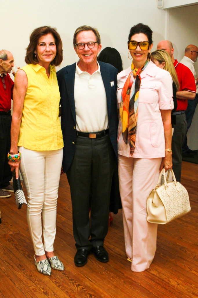Jereann Chaney, Erik & Nancy Littlejohn at Glasstire Party for Rainey Knudson at Texas Gallery. (Photo by Chris P. Bachman)