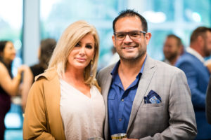 Jeri James, Daron Mendoza at Construction Concepts BLDiT charity event benefiting Camp for All. (Photo by Hung Truong)